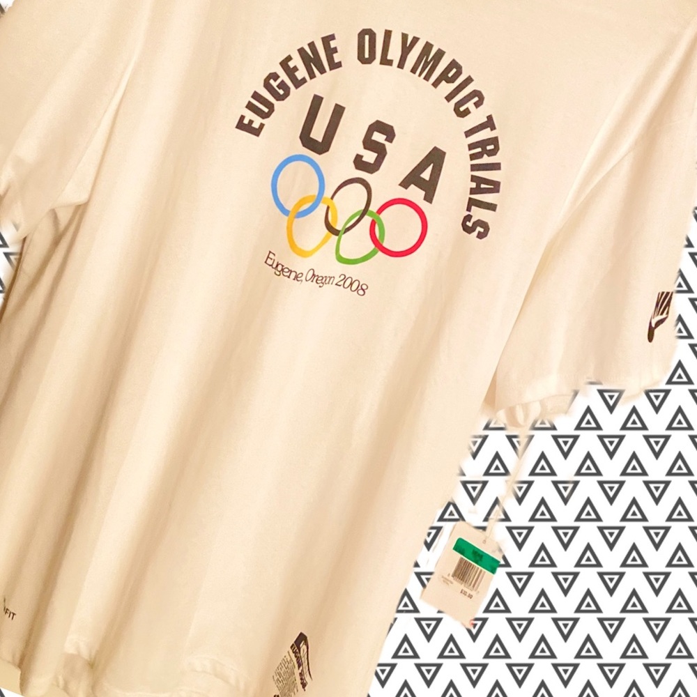 New Nike Team US Olympic Shirt Eugene Trials 2008 Men's XL USA Nike Fit